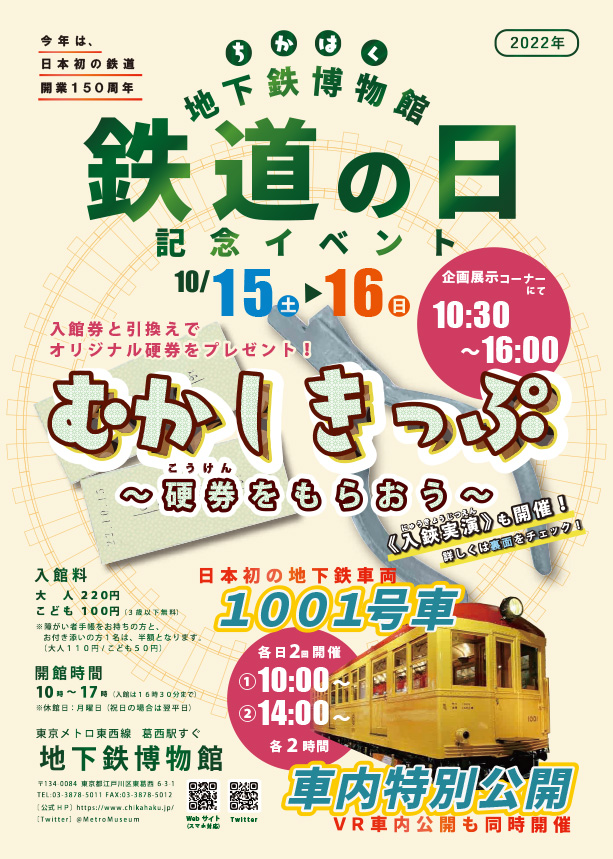鉄道の日記念イベント｜イベント情報｜地下鉄博物館（ちかはく）